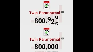 Congratulations to Twin Paranormal hit a 800k subscribers on their YouTube channel today! #ghostgang