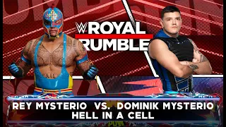 Rey Mysterio vs Dominik Mysterio ll Hell In A Cell match (Father vs Son) ll WWE 2K22  Gameplay