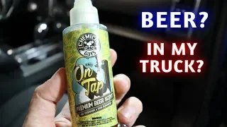 Beer Air Freshener in my truck?  How to remove odors in a car or truck