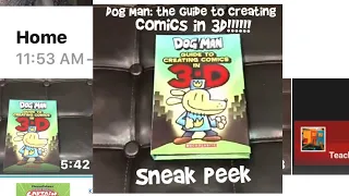 DOG MAN! SNEAK PEEK Guide to Creating Comic in 3-D SNEAK PEEK!👍😎🎉