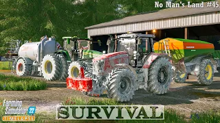 Survival in No Man's Land #45🔸Selling Planks & Canola Oil. Liming w/ a New AMAZONE Spreader🔸FS 22🔸4K