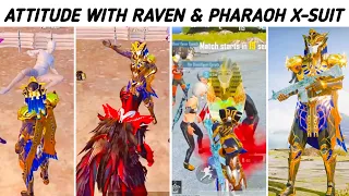 Attitude With Blood Raven 😈 & MAX PHARAOH X-SUIT  ( Part 89 ) | Hey Noob Gaming