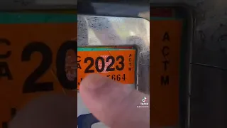 A friendly reminder to slice up your registration stickers