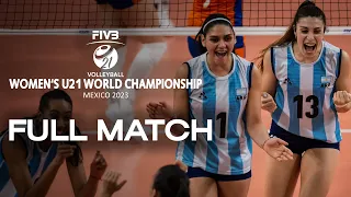 ARG🇦🇷 vs. CUB🇨🇺 - Full Match | Women's U21 World Championship | Aguascalientes