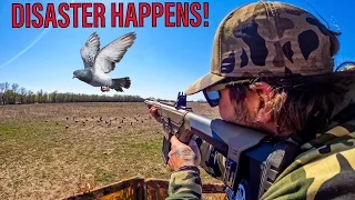 HUNTING PIGEONS WITH AR-15 SHOTGUN!