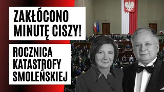 SKANDAL W SEJMIE! Zakłócono minutę ciszy. Marszałek HOŁOWNIA musiał się tłumaczyć | FAKT.PL