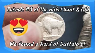 Episode #3 of the nickel hunt and fill! coin roll hunting nickels.