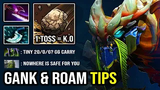 HOW TO MID & ROAMING TINY 11Min Godlike No Place is Safe For Anyone 1 Toss Deleted Top 9K DotA 2