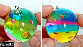 Amazing Christmas tree Baubles 🎅🏻 DIY. Without tools!!! / RESIN ART