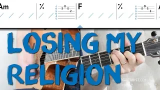 'Losing My Religion' Guitar Tutorial - Intro Melody + Chords + Strumming | R.E.M.