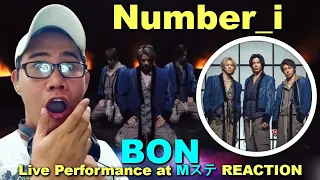 Number_i - BON - Live at Mステ REACTION