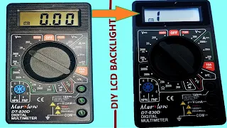 Multimeter Upgraded, DIY LCD BACKLIGHT for your Multimeter (Correct way of connection)