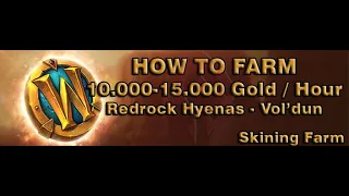 [WOW BFA GOLD FARM 8.3] - 10.000 - 15.000 Gold/Hour Farming Redrock Hyenas in Vol'dun