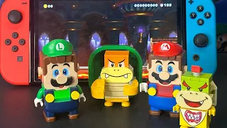 Lego Luigi Enters the Nintendo Switch to Save Lego Mario! Will Bowser Stop Him ? #legomario