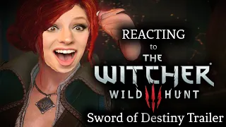 Reacting to the Witcher 3: Wild Hunt- Sword of Destiny Cinematic Trailer!