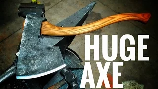 Forging a HUGE Norwegian Broad Axe pt.2