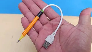 Os eletricistas escondem isso há anos! Insira o cabo USB no lápis e surpreenda-se