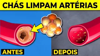 5 Chás que Limpam as Artérias, Normalizam a Pressão Alta e Previnem o Ataque Cardíaco