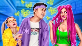 High School You vs Child You | Who will Date a School Crush | Nerds vs Crushes in One College