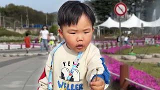 Boy Tries To Show Off His Dandelion But Fails