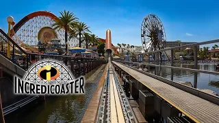 The Incredicoaster [4K] Front Seat POV - Disney California Adventure Park