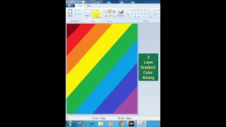 Multiple Gradient Color mixing shorts || Multiple Color mixing in MS paint || MS Paint shorts