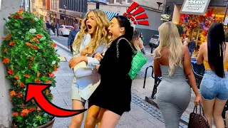 THESE ARE THE FUNNIEST REACTIONS EVER FILMED! BUSHMAN PRANK!