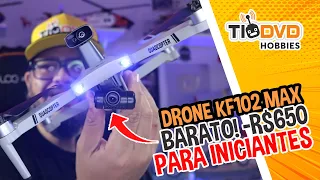 DRONE KFPLAN KF102 MAXBARATO PARA INICIANTES COM CAMERA GIMBAL GPS SENSOR ANTICOLISÃO 30min DE VOO