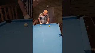 When ball flies off the table #billiards #8ballpool #funny #tricks