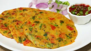 5 minutes Simple Breakfast | Instant healthy Breakfast With less oil | Wheat Flour Onion dosa recipe