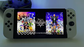 KINGDOM HEARTS - HD 1.5+2.5 ReMIX - Cloud Version - REVIEW | Switch OLED handheld gameplay