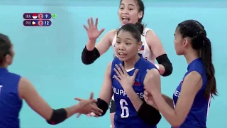 PHILIPPINES vs INDONESIA Volleyball Women Sea Games 2019 5th Set for BRONZE