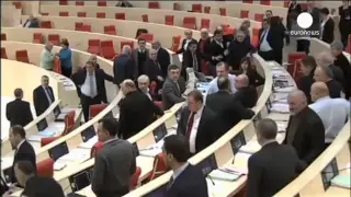NS 141226 NWSU 200A0 georgia parliament brawl E