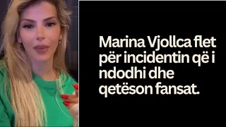 Marina Vjollca qetëson fansat! Sqaron atë që i ndodhi. #viral #trending