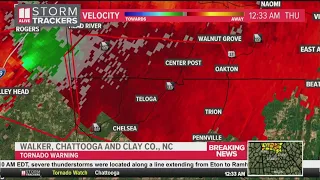 Tornado warning issued for Chattooga County | Latest update