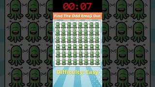 Alien Emoji Challenge #3 Eye Test | 98% Fail | Find Odd One Out | #shorts #howgoodareyoureyes