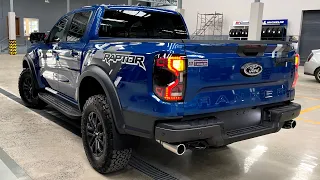 New Ford Ranger Raptor 4x4 Blue​ Color 2023 Review Interior and Exterior