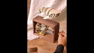 Metalkitor mechanical whale diy puzzle model with music box kit for gifts and decoration