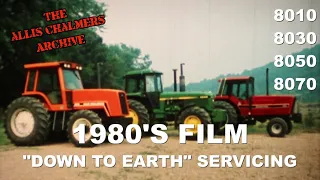 1980's Allis Chalmers Dealer Movie Down To Earth Servicing 8050 Tractor