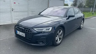 Audi A8 German autobahn Max speed Driving video Test drive POV ASMR