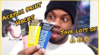 5 Tips and Hacks for Acrylic Paint| Save Money!
