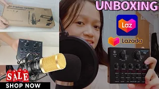 UNBOXING/SET-UP BM-800 CONDENSER MICROPHONE V-8 SOUND CARD (Audio,Sound Effects Tests)