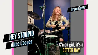 Alice Cooper - Hey Stoopid (Drum Cover / Drummer Cam) by Teen Drummer Lauren Young  #Shorts