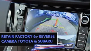 How To Retain Factory Reverse Camera Subaru & Toyota | Fix for 12v to 6v Power Issues