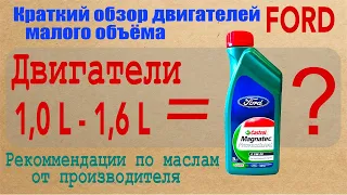 Краткий обзор двигателей Ford малого объёма - до 1,6L. Какое масло использовать для каждого из них?