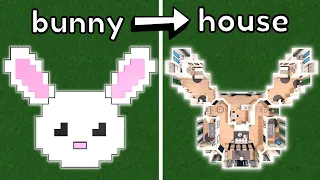 Building a BUNNY SHAPED house in Bloxburg!