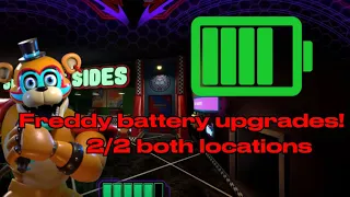 Where to find both of Freddy’s battery upgrades!(fnaf security breach) #fivenightsatfreddys