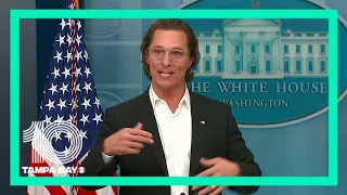 Uvalde, Texas, native Matthew McConaughey joins White House press briefing