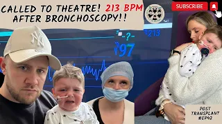 WE CAN'T GET HIS HEART RATE DOWN!! CALLED TO THEATRE AFTER TEDDY'S BRONCHOSCOPY - 213BPM! ....#EP42