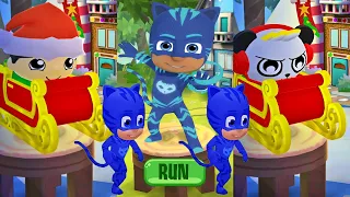 Tag with Ryan PJ Masks Catboy vs Santa Ryan vs Combo Rocket Sleigh All Vehicles and All Characters